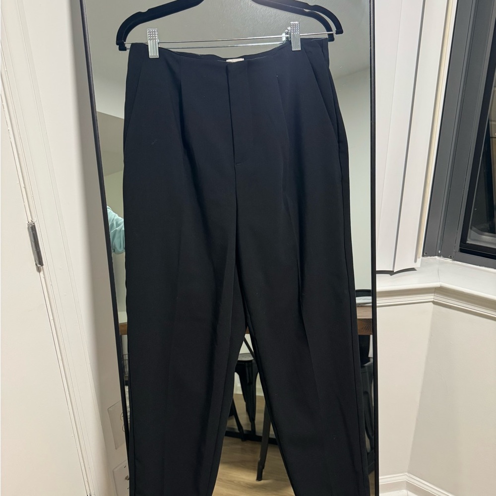 a new day Black Pleated Dress Pants